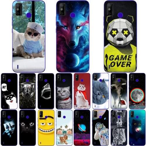 For ZTE Blade A 51 Case Wolf Silicon TPU Fundas for Blade A51 a51 Cat Animal Shell Bag Housing Phone Cases