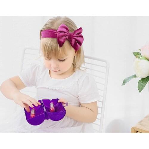 Children Hair Accessories Velvet Baby Big Bow Headband Warm Newborn Hairband Winter Headwear Outfit