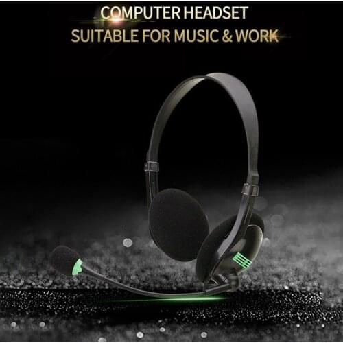3.5MM o Headset Computer Headsets with 270 Degree Boom Mic Suitable for Desktop Computers