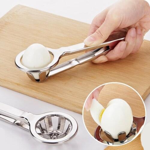 Stainless Steel Multifunctional Eggs Cutter Handheld Fruit Vegetable Creative Slicers Mushroom Kiwi Split Divider Kitchen Tools