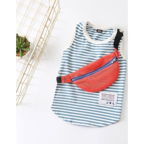 Fashion Dog Clothes Striped Pet Shirt Puppy Outfit Summer Dog Tshirt Spring Pets Clothing For Small Dogs Chihuahua Ropa Perro