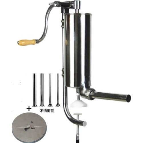 Stainless Steel Sausage Filler, Manual, Homemade, Sausage Syringe, Meat Cooking Tool, Sausage Stuffer WJ805