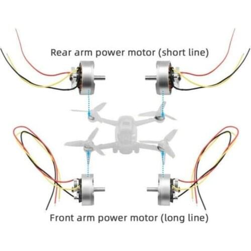 Original New DJI FPV Motor Long / Short Wire Aircraft Motor With Cable For DJI FPV Drone Spare Replacement Propulsion Parts