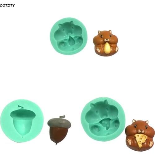 Soap Making Supplies Cake Decorating Tools Silicone Soap Mold Exquisite Squirrel Household Molds Candle Resin Crafts