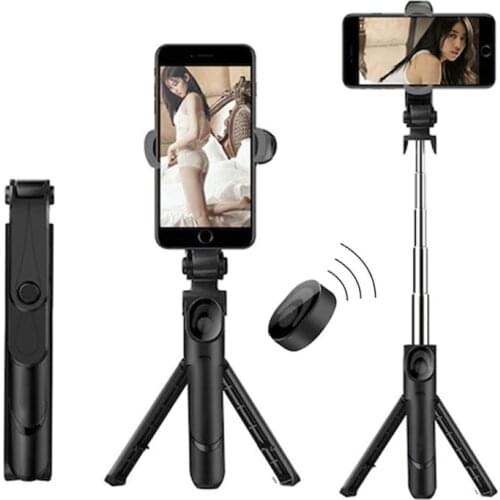 3 In 1 Selfie Stick Phone Tripod Extendable Monopod with Bluetooth-compatible Remote for Smartphone Selfie Stick
