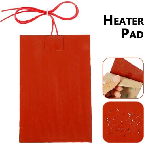 60W 220V Engine Oil Tank Silicone Heater Pad Universal Fuel Tank Water Tank Rubber Heating Mat Warming Accessories 10 x 15cm