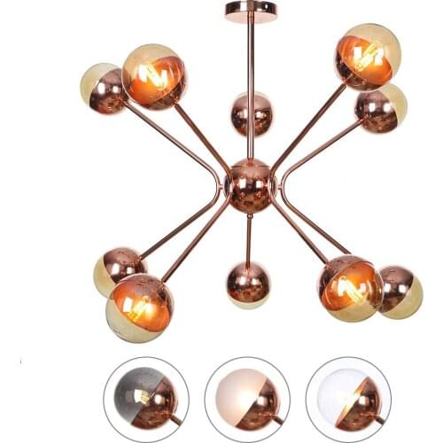Iron led light creative pendant lights gold pendant light cocina accesorio lustres lustres para quarto luzes de teto avizeler