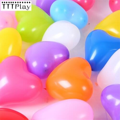 100PCS 12inch Thick 2.2g Love Heart Latex Balloons Romantic Valentines Day Wedding Decoration Birthday Party Balloons Supplies