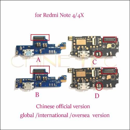 5x for Xiaomi Redmi Note 4 4X pro prime global international oversea Micro USB Charger Charging Port Ribbon Dock Connector flex