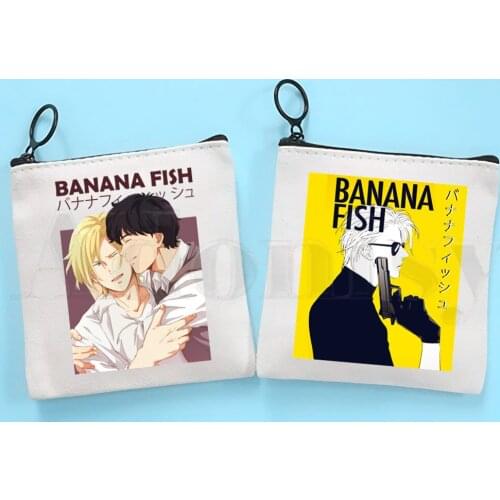 Anime Banana Fish Graphic Anime Harajuku Bag Coin Purse Storage Small Bag Card Bag Key Bag Coin Clutch Bag Zipper Key Bag