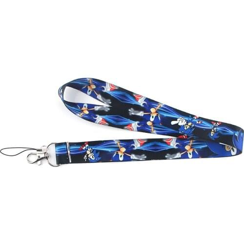 Ransitute R1291 Cartoon Anime Lovers Key Chain Lanyard Neck Strap For USB Badge Holder DIY Hang Rope