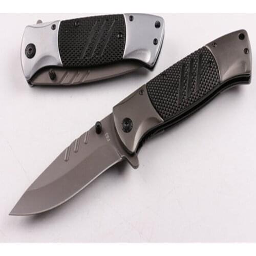 Brow F83 Quick Open Folding Knife 440C Sharp Blade Steel+Aluminum Skid Handle Hunting Knife Folding Pocket Knife EDC Tool
