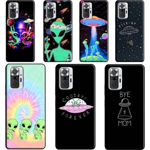 Alien UFO For Xiaomi Redmi Note 10 Pro Note 9S 8T Note 9 8 Pro Case For Redmi 9 9A 8A 9C 9T Cover