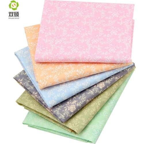 Color Bow-knot Floral Patchwork Cotton Fabric Fat Quarter Bundles Needlework Sewing Patchwork Fabric For Bag Baby 30pcs/lot