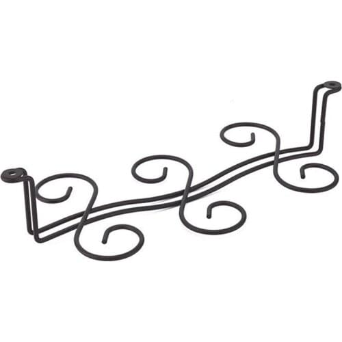 JFBL Hot Wine Iron Made Cups Holder Coffee Mugs Hanging Stand Kitchen Organizer Drying Shelf for Kitchen Home (Can Store 6)