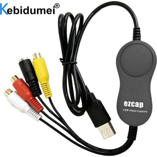 For EZCap159 Monitor AV Video Capture Card USB To AV Video Grabber Capture Adapter DVD DVR VHS For Win7/8/10 Mac OS