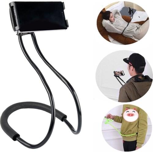 Flexible Lazy Hanging Neck Phone Stands Necklace Cellphone Support Bracket for Samsung Universal Holder for iphone