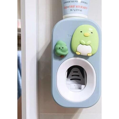 Creative Toothpaste Dispenser Wall Mount Automatic Waterproof Lazy Toothpaste Squeezer Toothbrush Holder Bathroom Accessories