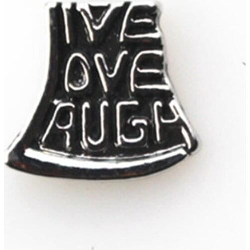 Hot Selling 30pcs Live Love Laugh Floating Charms Living Glass Memory Floating Pendant Necklace Lockets Charms DIY Jewelry