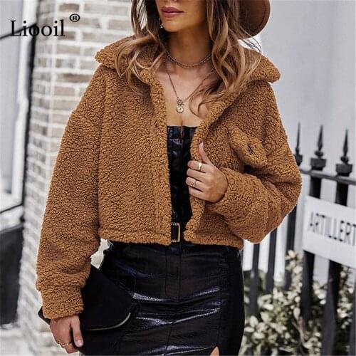 Женские короткие куртки Liooil China At AliExpress