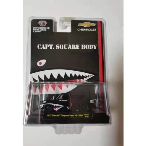 M2 Machines 1:64 1973 Chevrolet Cheyenne Super 10 flying tigers Collection Metal Die-cast Simulation Model Cars Children toys