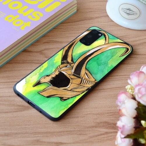 For Samsung Loki Helmet Print Soft Silicone Matt Case TPU Cover Galaxy S Note M and Galaxy A