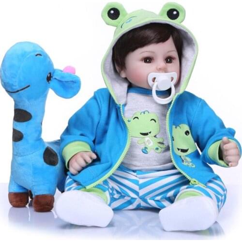 Real alive bebe reborn boy silicone baby doll 48cm reborn toddler baby alive dolls for children gift toys