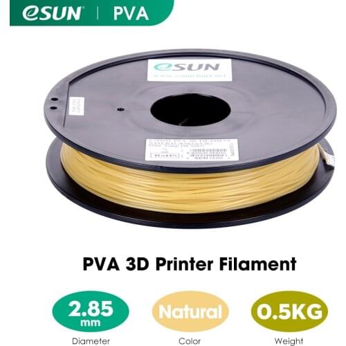 ESUN Water Soluble PVA Filament 2.85mm 3D Printer PVA Filament 0.5KG 1.1LBS 3D Printing Filament Support Material for 3D Printer