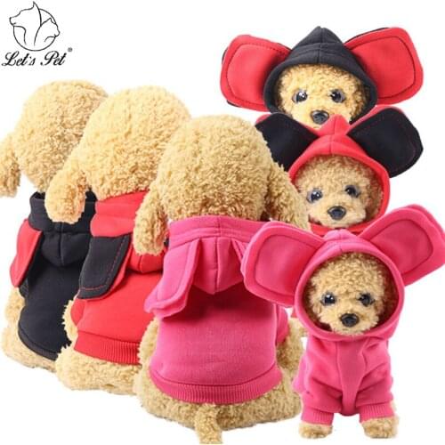 Chihuahua Clothes Dog Coat Winter Warm Big Ear Halloween Pet Clothing Clothes For Dogs Jacket Soft Fleece Costumes for Dogs Cats