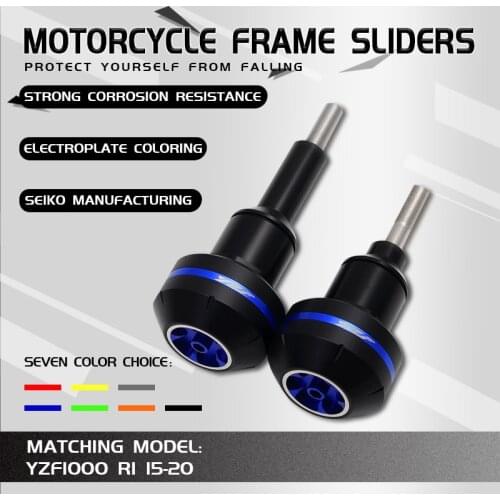 Motorcycle CNC Crash Pad Frame Slider Protection Guard For YZF1000 YZF 1000 R1 YZF1000R1 YZFR1 YZF-R1 2015-2018 2016 2017
