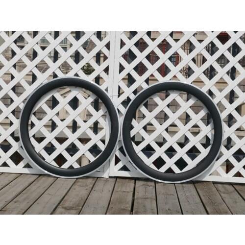 Width 23mm 25mm Available Cycling Bicycle Road Bike Rims Toray Carbon Racing Bike Clincher Wheel Rim 60mm Alloy Brake Side