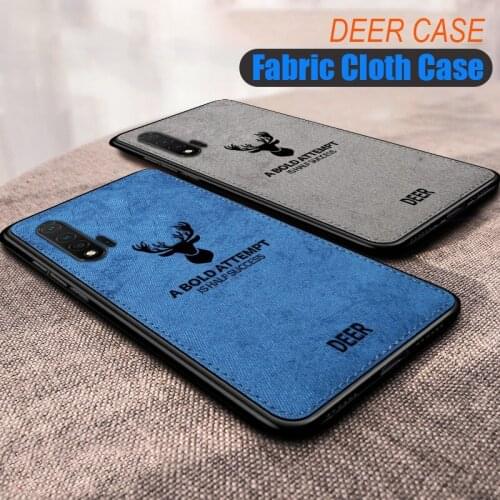 Fabric Cloth Phone Cases For huawei Honor 9S 9A 9X 9C 8A 8X 8C 8S 10 10i 20 20s 30 30s 30i Lite Pro PRime Soft Deer Back Cover