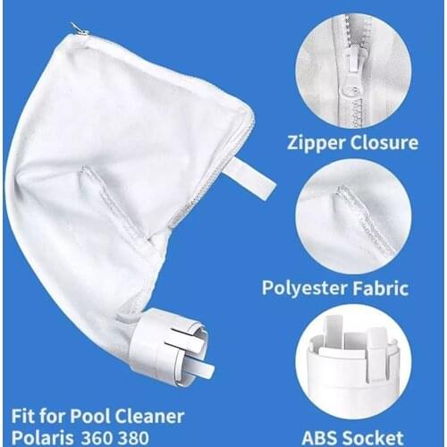All Purpose Pool Sweep Vacuum Suction Machine Bags For Polaris 360 380 Pool Automatic Cleaner Leaf Bag Parts