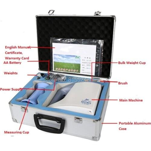 LDS-1G Computer Grain Moisture Meter Grain Wheat Rice Bulk Density Rapid Moisture Analyzer Range 3-35