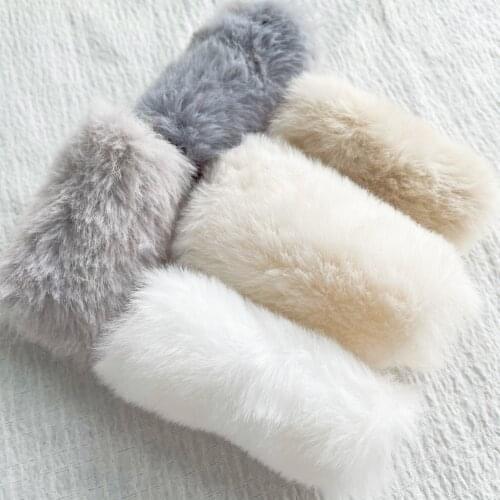 1Pcs 100% Polyester Faux Rabbit Fur Fabric Soft Plush can be doll environment decoration notepad cover clothing fabric accessori