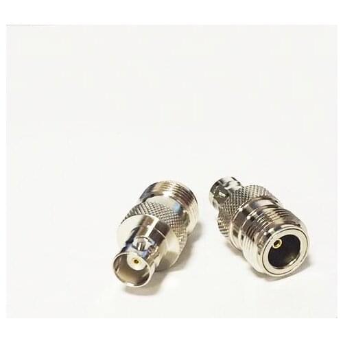 1pc NEW N Female Jack to BNC Female Jack RF Coax Adapter convertor Straight Nickelplated wholesale