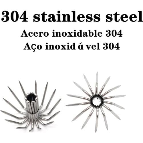 10pcs 50pcs 100pcs 200pcs 500pcs 304 Stainless steel Squid Luya Jig Lure Accessories Umbrella Spider Cuttlefish Pesca hooks tow