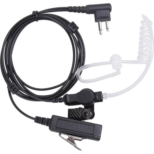 2Pin Covert Acoustic Tube Earpiece Headset Mic for Motorola Two Way Radios Universal Tube Earpiece Headset for MOTOROLA
