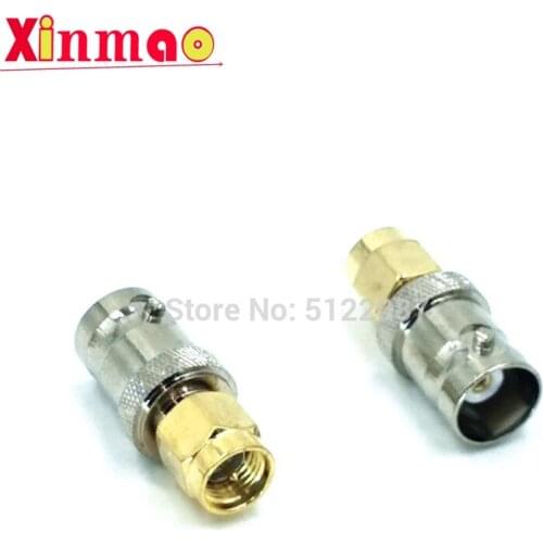 2PCS SMAJ/BNCK RF Linker All-copper SMA Bus-to-Bus BNC Bus High Frequency Connector