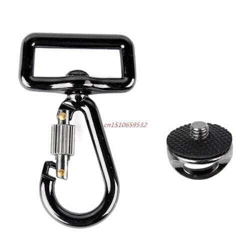 2 in 1 Fasten Adapter 1/4" Tiny Screw For Camera Shoulder Strap+1/4" Connecting Hook