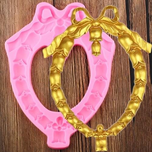 3D Bells Silicone Molds DIY Christmas Bows Fondant Cake Decorating Tools Candy Polymer Clay Chocolate Gumpaste Moulds