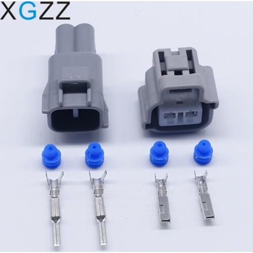 5 Sets 2 Pin Automotive Fog Lamp Plug Harness Sumitomo Connector With Terminals And Rubber Seals 90980-11486