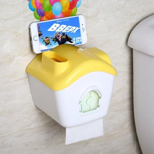 Free shipping Toilet paper towel box Waterproof toilet paper rack Creative suction cup toilet paper towel box Sanitary paper box