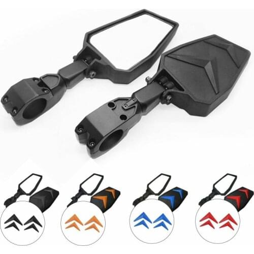 1.75inch ATV UTV Side Rearview Mirror Bar End Universal For Polaris RZR 900 Ranger XP 1000 Can-am Maverick X3 Yamaha Rhinos