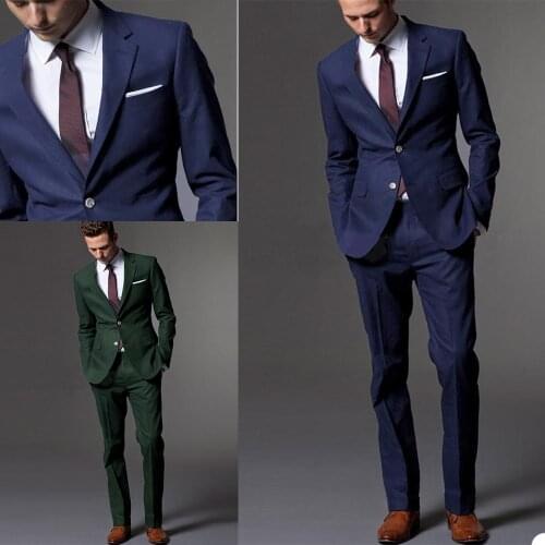 Formal Mens Groom Tuxedos Suits Double Breasted Wedding Mens Suits Notched Lapel Fit Best Man Suit Custom Made Two Piece