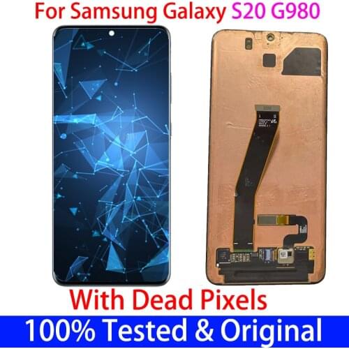 6.2"Original With a Black Spot LCD For Samsung Galaxy S20 lcd G980 SM-G980F G980F/DS Display and Touch Screen Digitizer Assembly
