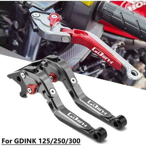 For KYMCO G-DINK GDINK 125 250 300 grand dink Motorcycle Accessories Folding Extendable Brake Clutch Lever Adjustable Extendable