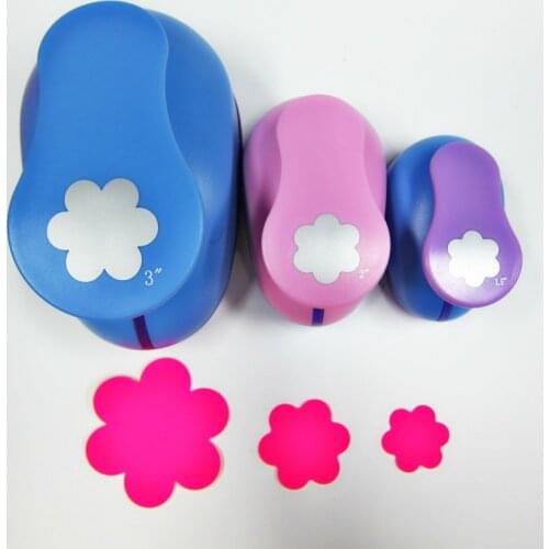0.8cm-7cm Flower Shape Craft Punch Set Scrapbooking School Paper Puncher Furador Eva Hole Punch Free Shipping 6 Petal Cutter