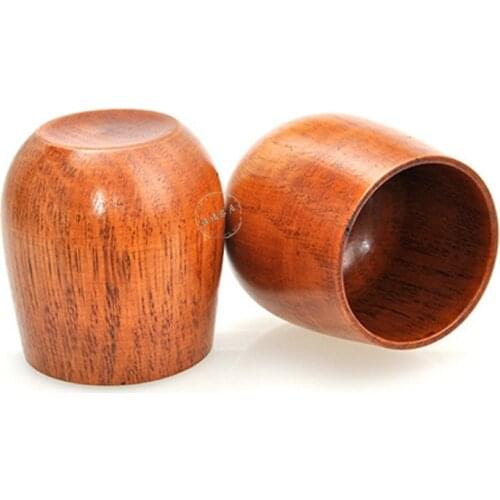 100pcs Creative Round Wooden Coffee Cup Reusable Eco Friendly Safety Wear Resistant Belly Cup High Quality WB128