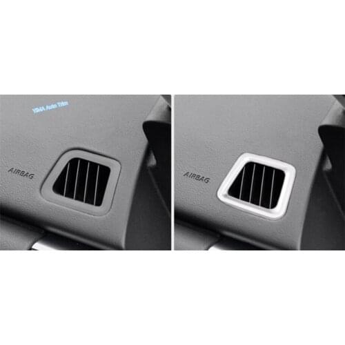 Lapetus Dashboard Air Conditioning AC Outlet Vent Frame Cover Trim Fit For Jaguar E-Pace 2017 2018 2019 2020 ABS Pearl Chrome